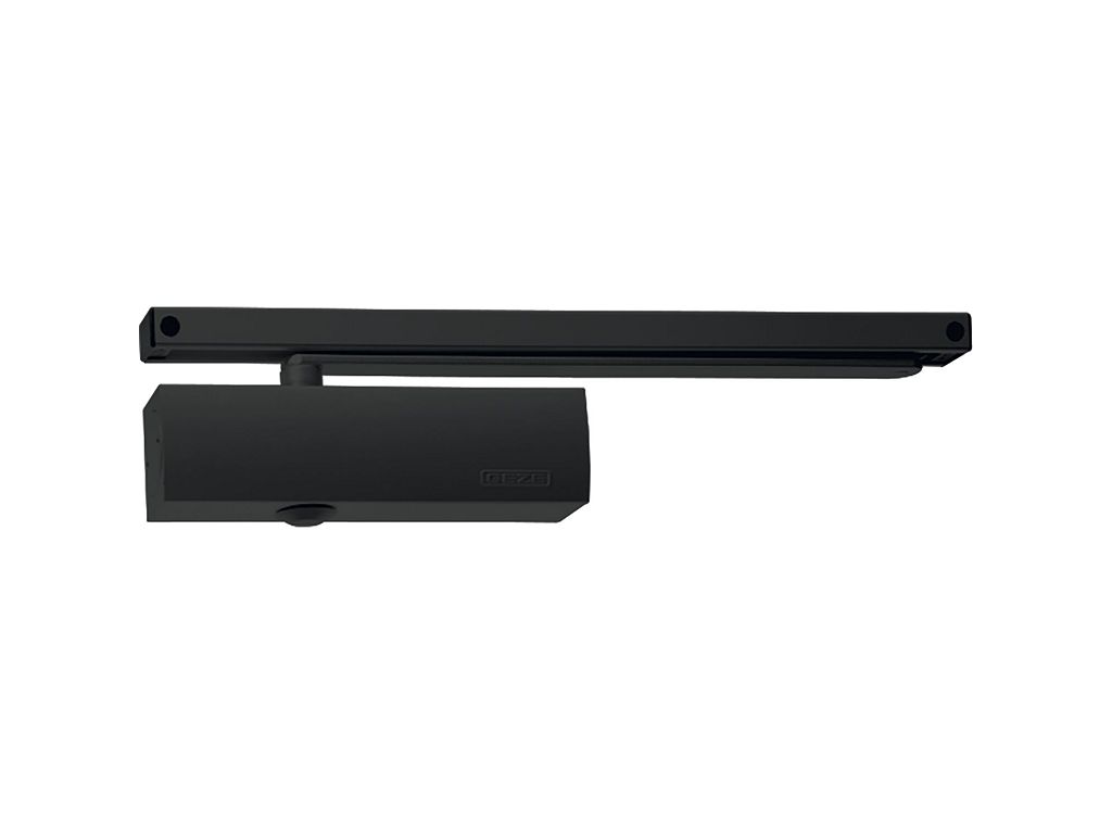 geze _chiudiporta_porta_a_battente_con_braccio_a_slitta_ts3000_nero_opaco.jpg Chiudiporta per Porta Battente con Braccio a Slitta senza Blocco modello TS3000 EN 1-4 Nero Opaco Geze - immagine 1